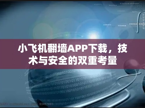 小飞机翻墙APP下载，技术与安全的双重考量