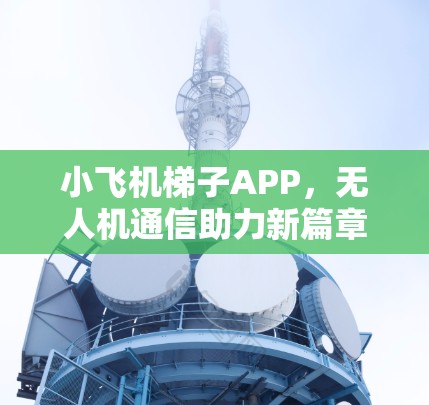 小飞机梯子APP，无人机通信助力新篇章