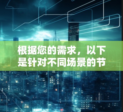 根据您的需求，以下是针对不同场景的节点管理软件推荐