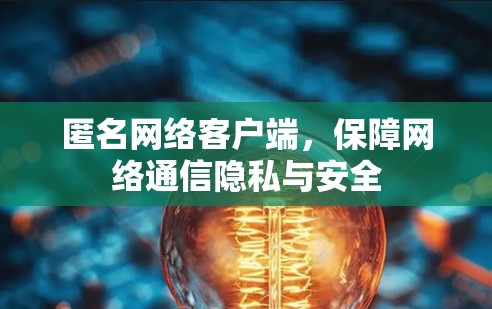 匿名网络客户端，保障网络通信隐私与安全