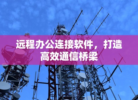 远程办公连接软件，打造高效通信桥梁