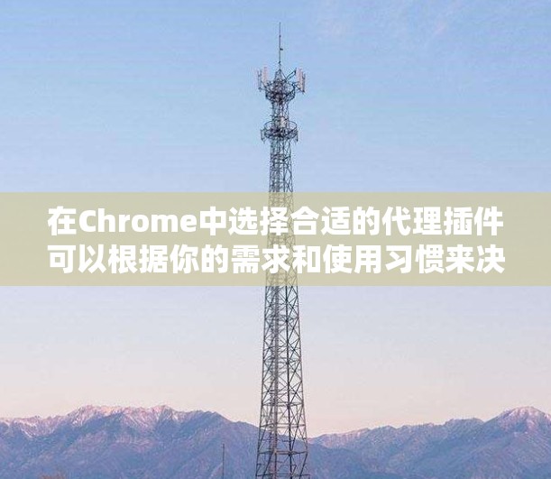 在Chrome中选择合适的代理插件可以根据你的需求和使用习惯来决定。以下是针对不同需求的推荐