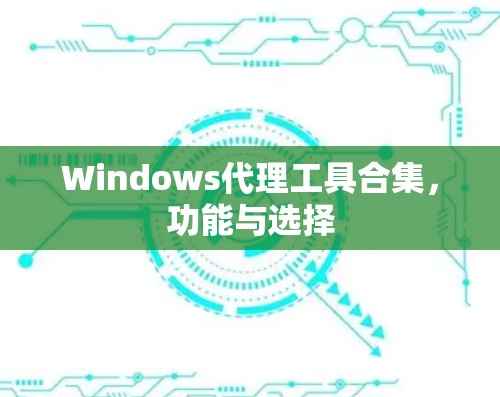 Windows代理工具合集，功能与选择