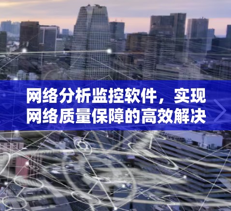 网络分析监控软件，实现网络质量保障的高效解决方案