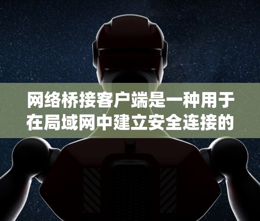 网络桥接客户端是一种用于在局域网中建立安全连接的软件，常用于VPN（虚拟专用网络）协议，如OpenVPN和IPsec。它通过创建逻辑连接，使得网络设备能够安全地连接到远程网络，保护数据传输