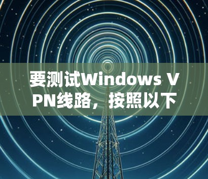 要测试Windows VPN线路，按照以下步骤进行