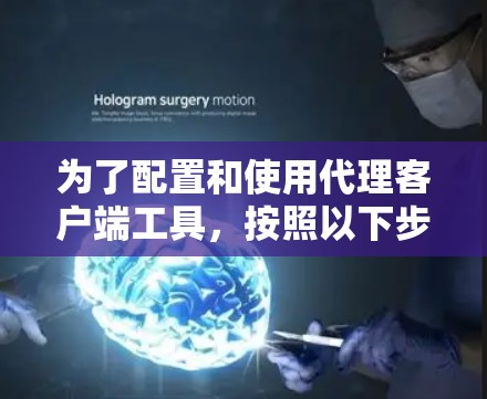 为了配置和使用代理客户端工具，按照以下步骤操作