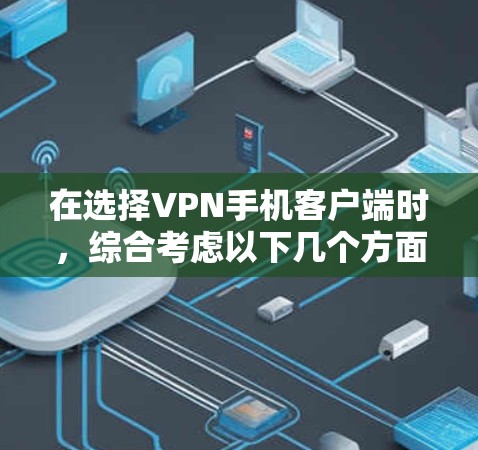在选择VPN手机客户端时，综合考虑以下几个方面