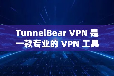 TunnelBear VPN 是一款专业的 VPN 工具，旨在为用户提供安全、隐私保护和快速的网络访问服务。以下是对 TunnelBear VPN 的详细分析