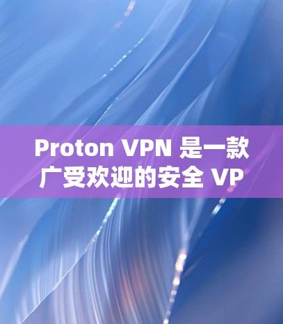 Proton VPN 是一款广受欢迎的安全 VPN 工具，提供多种服务选项，适合不同需求的用户。以下是 Proton VPN 的详细分析