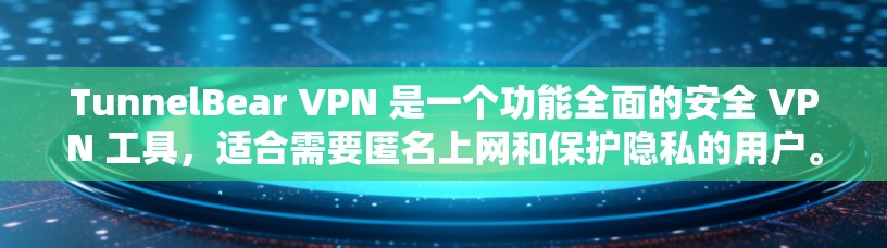TunnelBear VPN 是一个功能全面的安全 VPN 工具，适合需要匿名上网和保护隐私的用户。以下是其详细分析