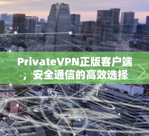 PrivateVPN正版客户端，安全通信的高效选择