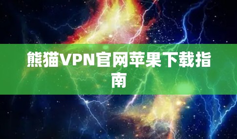 熊猫VPN官网苹果下载指南