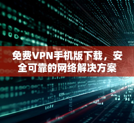 免费VPN手机版下载，安全可靠的网络解决方案