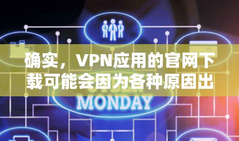 确实，VPN应用的官网下载可能会因为各种原因出现问题。以下是一些可能的解决方法