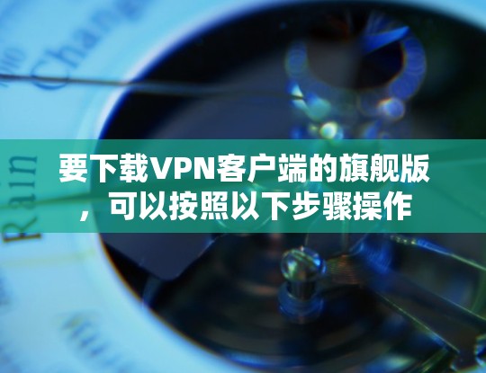 要下载VPN客户端的旗舰版，可以按照以下步骤操作