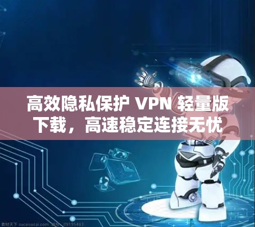 高效隐私保护 VPN 轻量版下载，高速稳定连接无忧