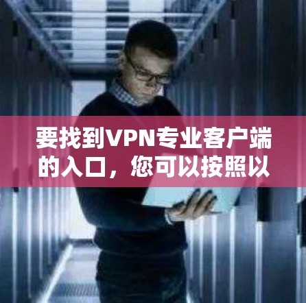 要找到VPN专业客户端的入口，您可以按照以下步骤操作