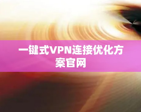 一键式VPN连接优化方案官网