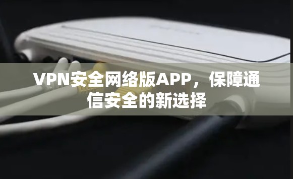 VPN安全网络版APP，保障通信安全的新选择